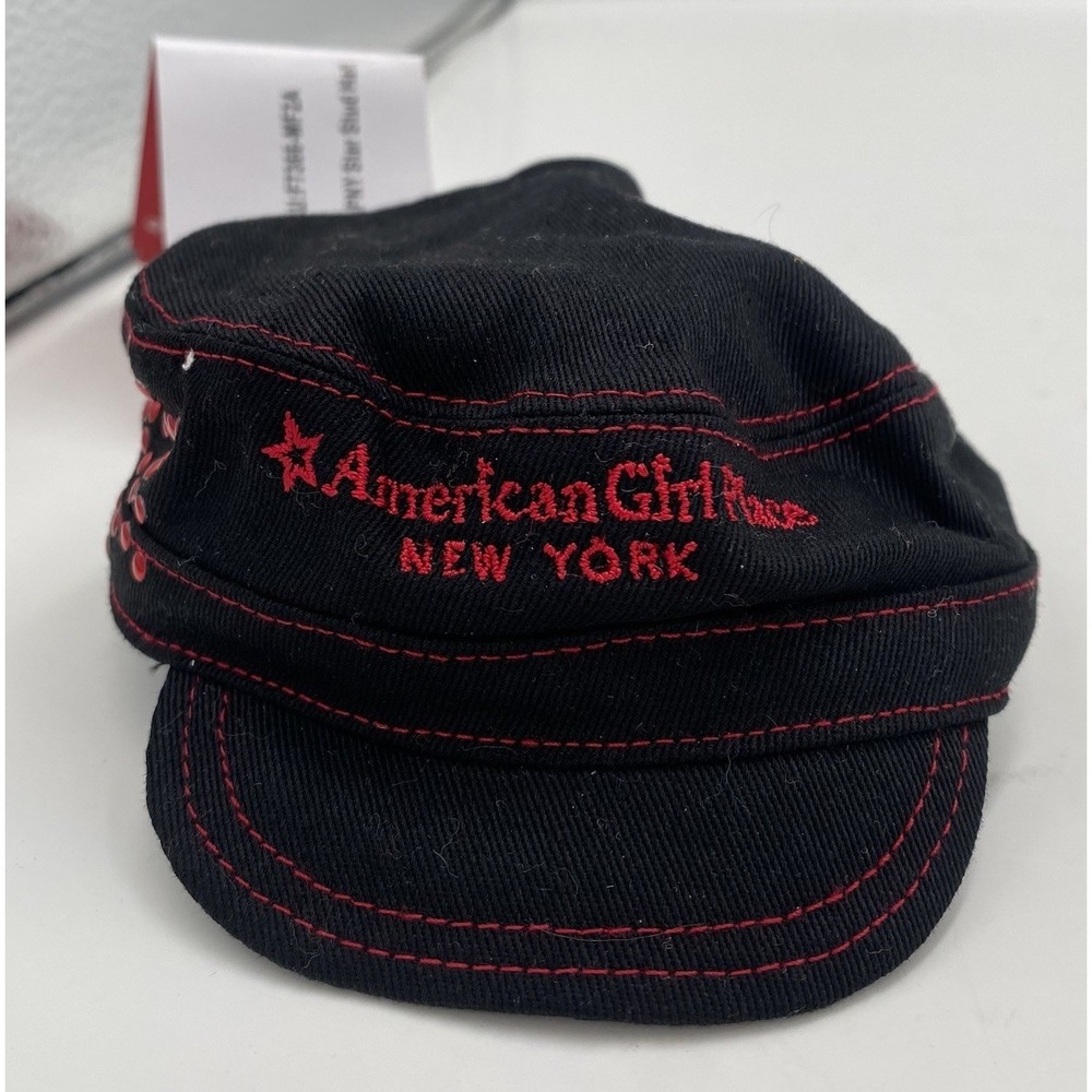 American‎ Girl New York Doll Star Stud Hat Black New